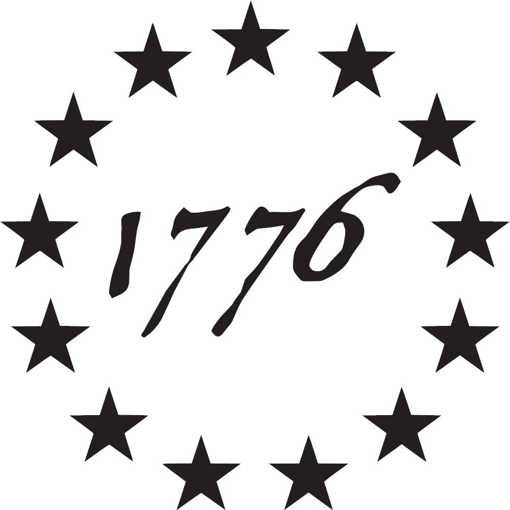 Betsy Ross 1776 Stars Vinyl Decal Patriotic Sticker