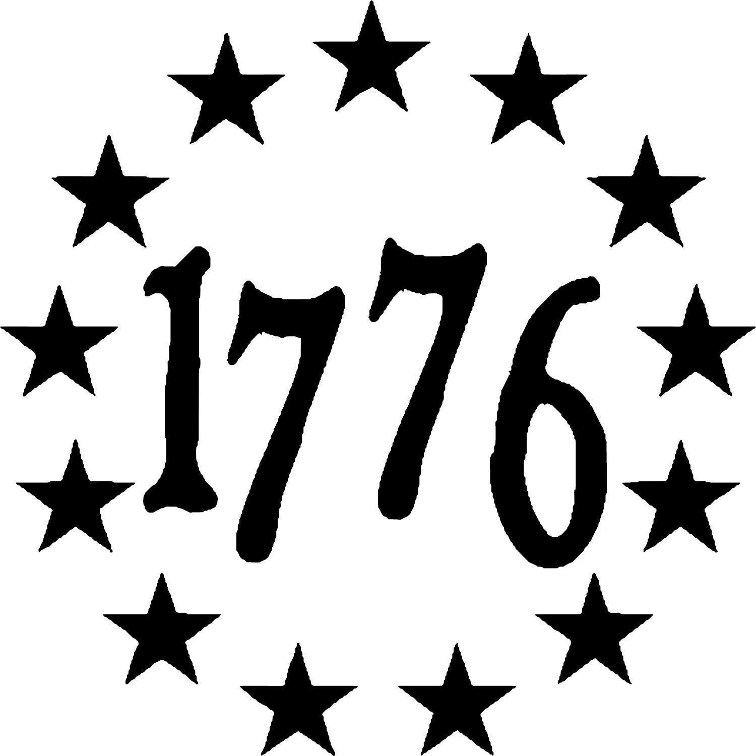 Betsy Ross 1776 Stars Decal Patriotic Vinyl Sticker