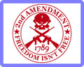 2nd Amendment Freedom Isn't Free Vinyl Decal Sticker