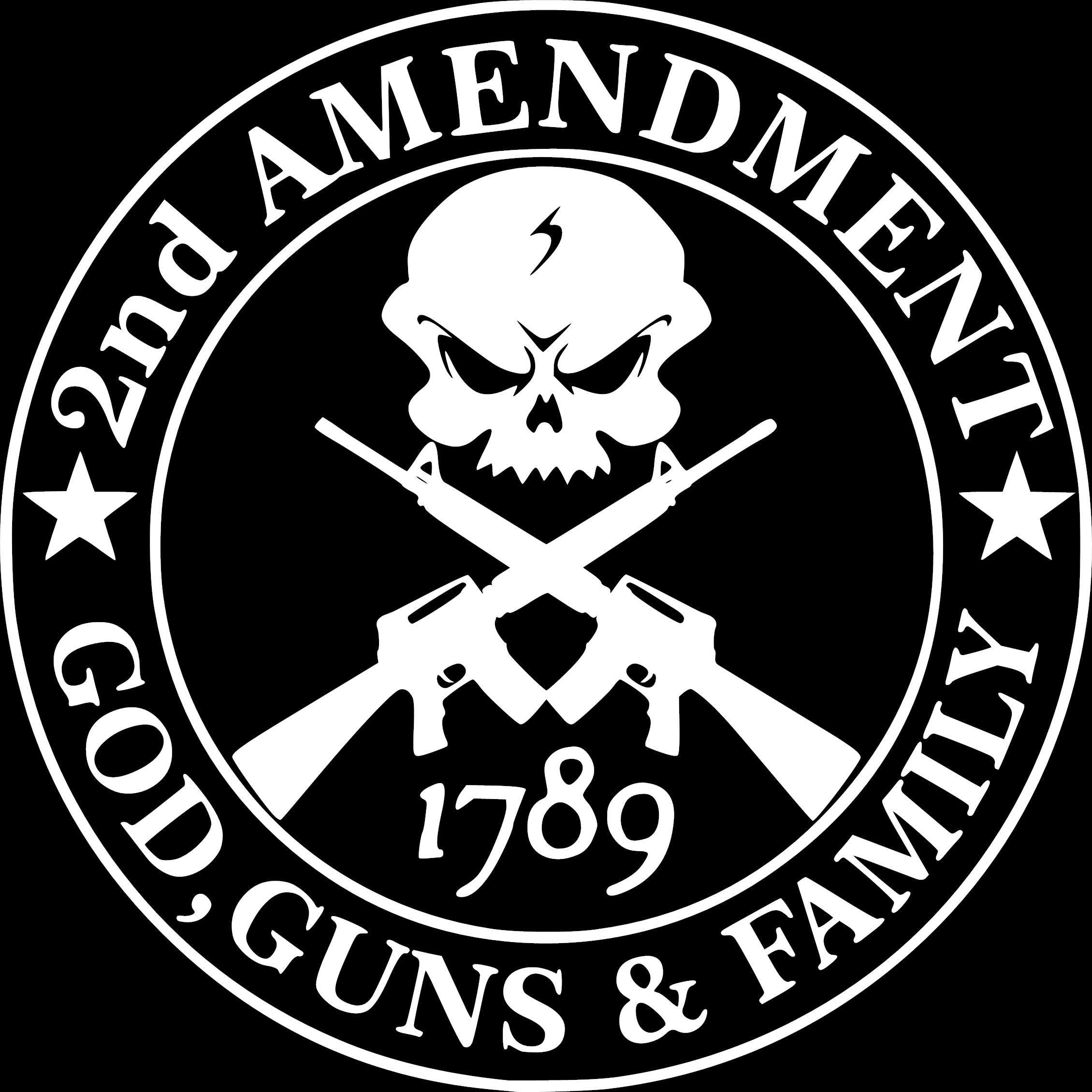 2nd Amendment God Guns & Family Vinyl Decal Sticker