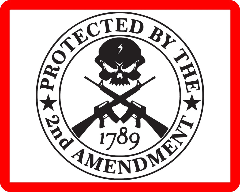 Protected by the 2nd Amendment Vinyl Decal Sticker