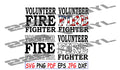 Volunteer Fire Fighter SVG pdf eps jpg dxf png