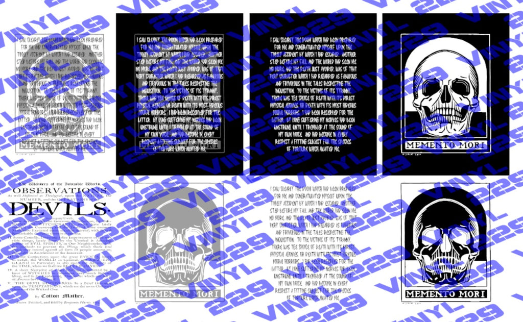 Wednesday Memento Mori Skull Tshirt SVG PNG digital files