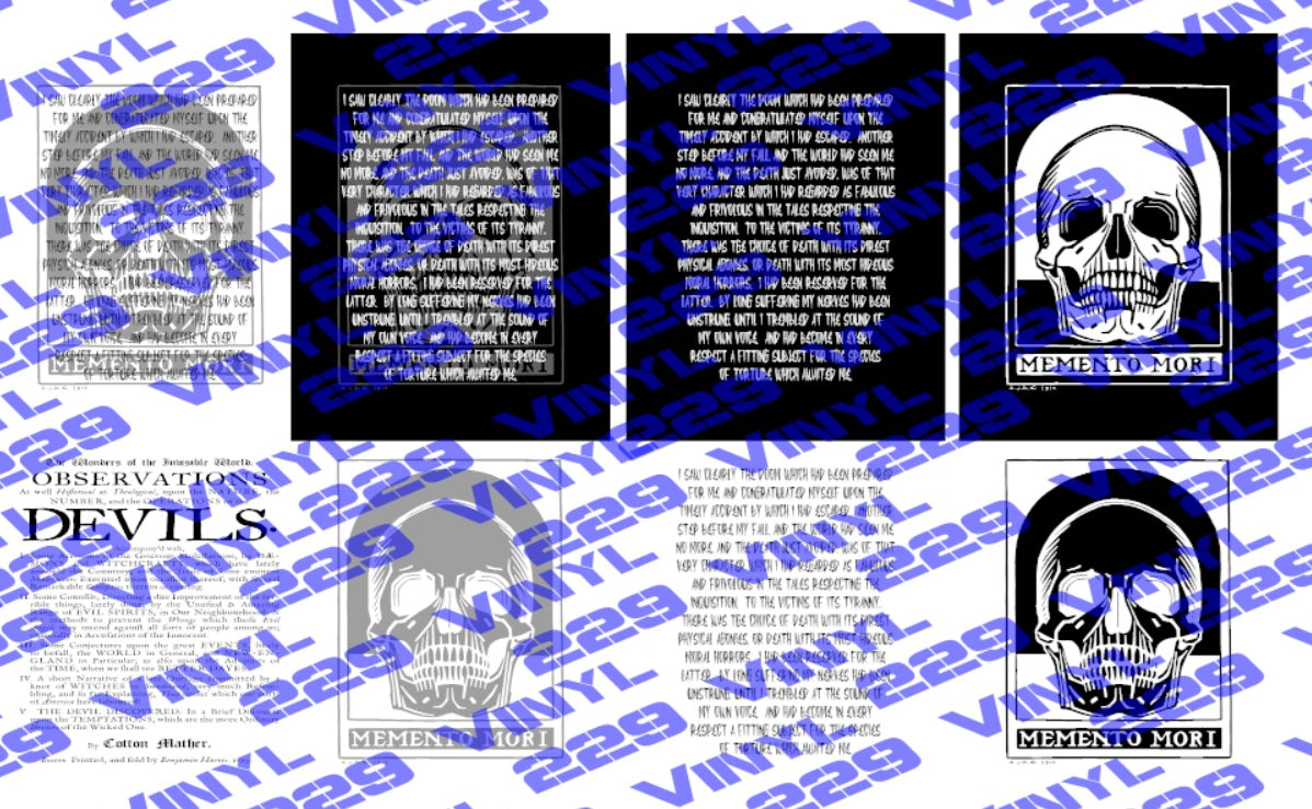 Wednesday Memento Mori Skull Tshirt SVG PNG digital files