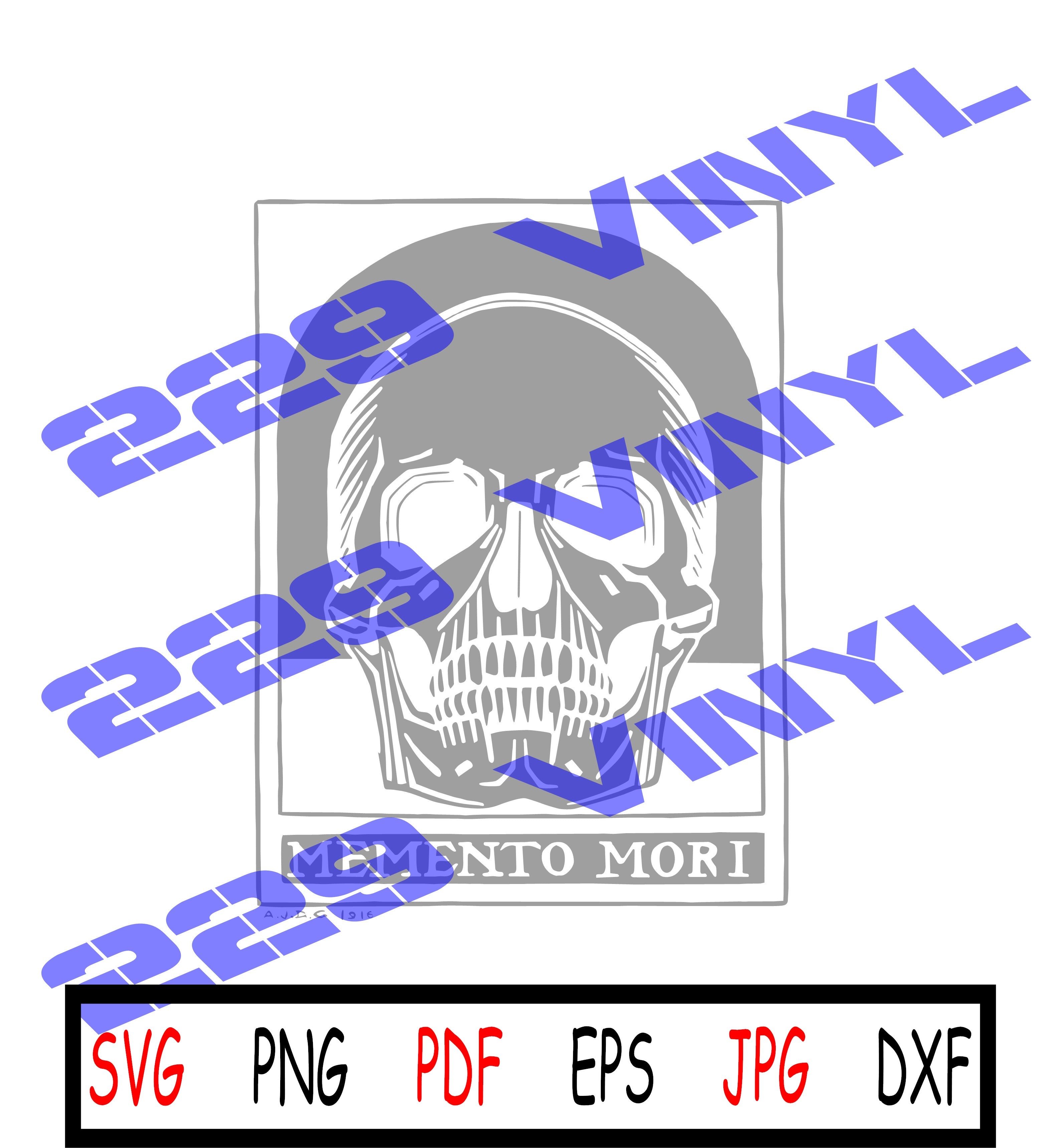 Wednesday Memento Mori Skull Tshirt SVG PNG digital files