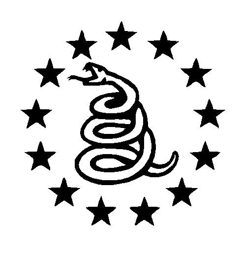 Don't Tread on Me Stars Gadsden Snake Vinyl Decal 2nd Amendment Sticker