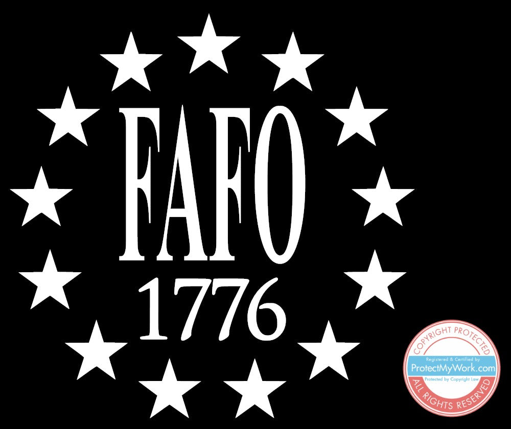 FAFO 1776 Stars Vinyl Decal Sticker