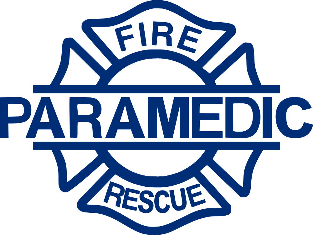 Paramedic Fire Rescue Vinyl Decal Firefighter Maltese Cross EMT Ambulance Sticker