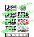 Fire Department SVG pdf eps jpg dxf png digital file