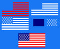 Layered USA American Flag SVG pdf eps jpg dxf png digital file