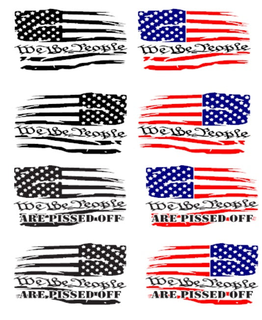 USA American Flag Bundle Set SVG pdf eps jpg dxf png digital file