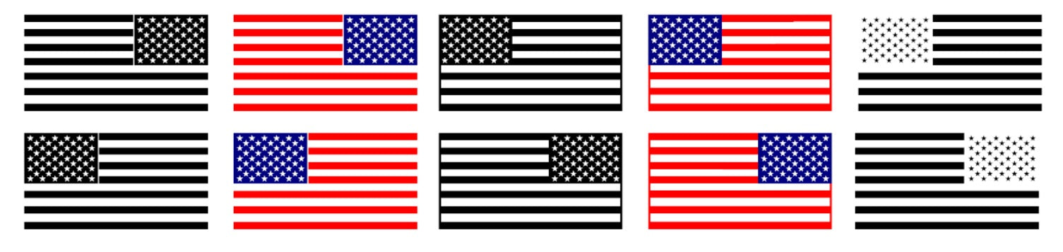 USA American Flag Bundle Set SVG pdf eps jpg dxf png digital file