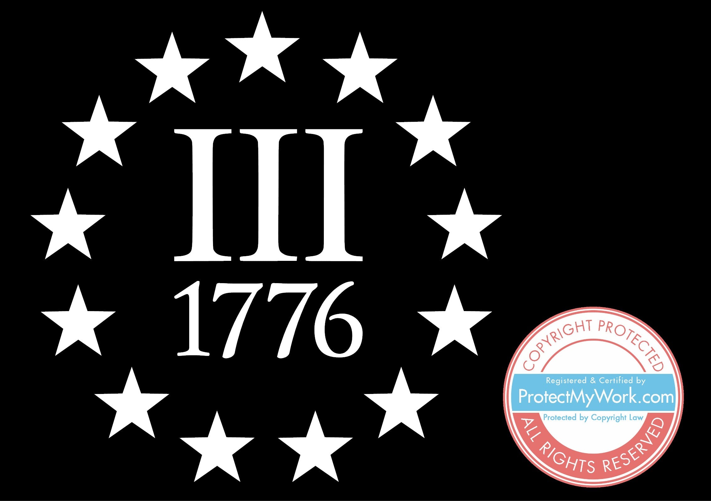 Betsy Ross Stars 1776 13 Colony Percenter Vinyl Decal Sticker