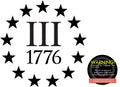Betsy Ross Stars 1776 13 Colony Percenter Vinyl Decal Sticker