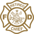 Retired Chief Maltese Cross Vinyl Decal Sticker