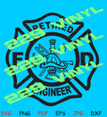 Retired Engineer Cross Fire Dept SVG pdf eps jpg dxf png
