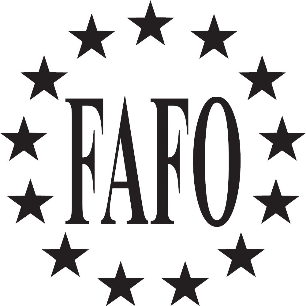 FAFO Betsy Ross Stars Vinyl Decal Patriotic Sticker